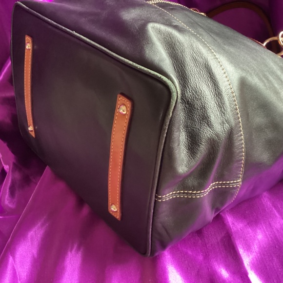 Vintage Dooney&Bourke Black Soft Leather Tote Bag - Picture 6 of 10